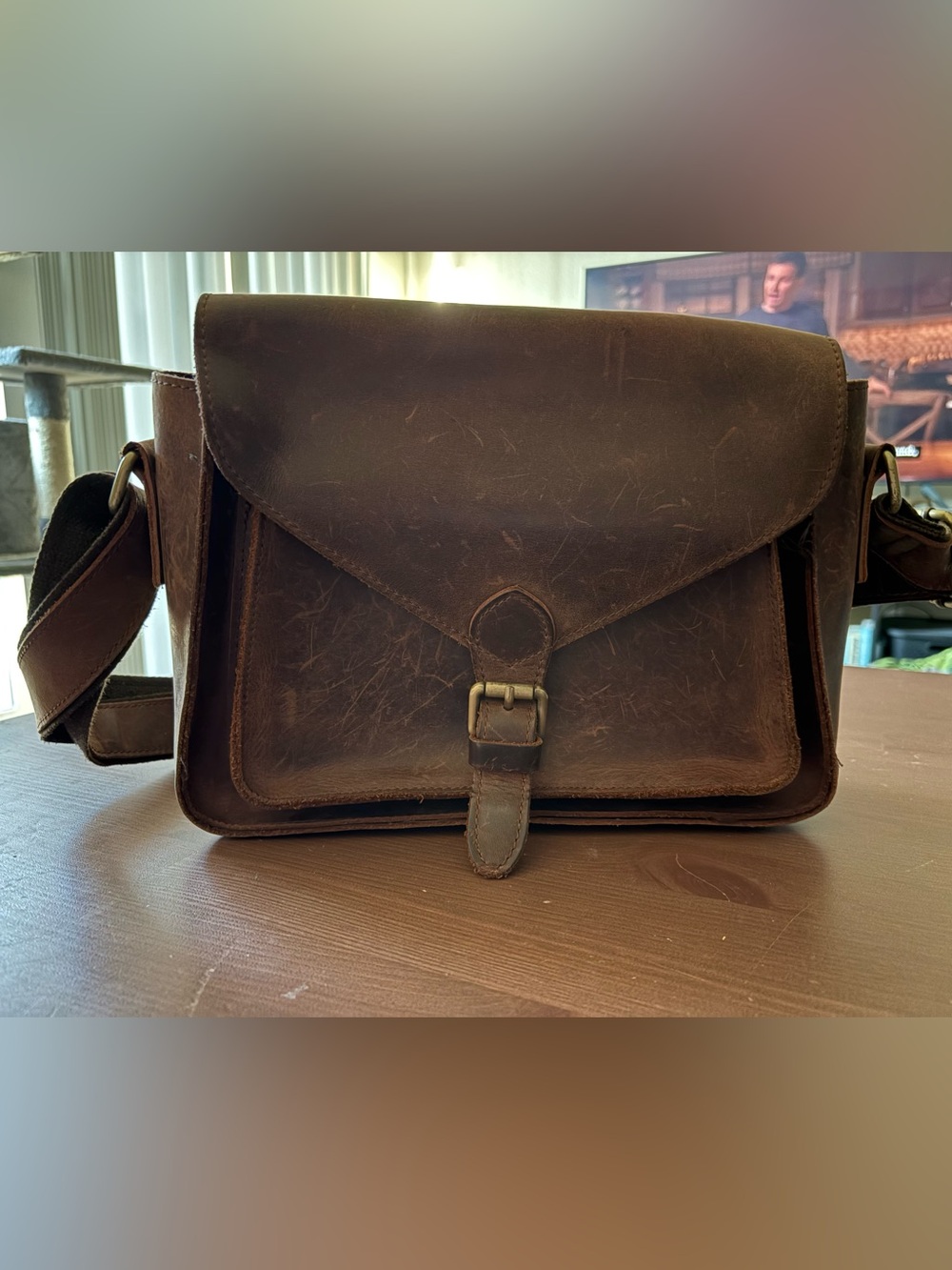 Jack & Chris Leather Crossbody Purse